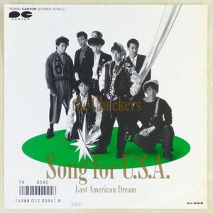 ■チェッカーズ｜Song for U.S.A.／WA WA WA ＜EP 1986年 日本盤＞11th 映画「SONG FOR U.S.A.」主題歌 作曲：芹澤廣明