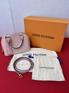 16348-01★ルイヴィトン/LOUIS VUITTON モノグラムヴェルニ アルマBB 2WAYバッグ ハンドバッグ ショルダーバッグ ピンク★