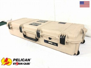 アメリカ製 ペリカン ハードケース PELICAN STORM LONG CASE iM3220 キャスター付 ミリタリー ライフルケース 米軍放出(200)BI17QK-2-W#24