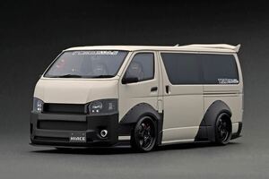 イグニッションモデル 1/18 T・S・D WORKS HIACE トヨタ ハイエース Matte Sand Beige With Roof Rack IG2811 ignition model