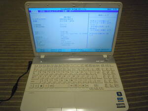 NEC PC-LS550ES1YW i52410M　ジャンク品　バッテリなし　電源アタフタ無し　部品取り　断捨離