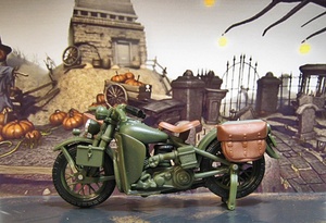 Maisto マイスト 1/24 Harley-Davidson ハーレー 1942 WLA Flat Head FlatHea dフラットヘッド 軍用バイク ミリタリー ブリスター付　