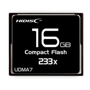 コンパクトフラッシュ CFカード 16GB MLCチップ搭載 HIDISC/HDCF16G233XJP3/0240