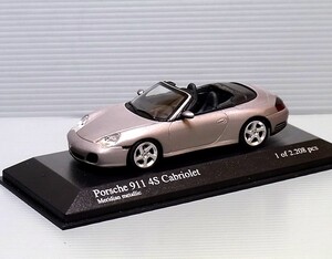 1/43　ミニチャンプス　Minichamps ポルシェ　Porsche　911　４Ｓ　カブリオレ　2003年　グレーメタ