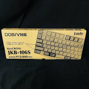 【美品】Justy ジャスティ DOS/V対応 KeyCROSS JKB-106S 日本語キーボード 106key 元箱付き 現状品