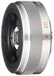 パナソニック 単焦点レンズ マイクロフォーサーズ用 ルミックス G 20mm/F1.7 II ASPH. シルバー