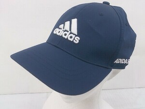 ◇ ◎ adidas アディダス タグ付 キャップ 帽子 ネイビー サイズ54-57cm レディース