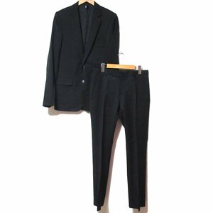 美品 06AW DIOR HOMME ディオールオム エディ期 2B テーラードジャケット フレアスラックス スーツ セットアップ サイズ46 ブラック C0103