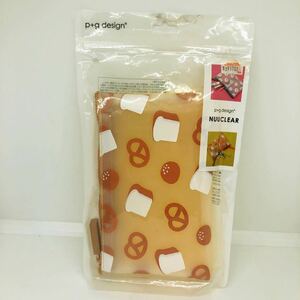 ◆ピージーデザイン ◆p+g design【NUU-CLEAR Bread パン柄】ジッパーポーチ◆シリコーン製 コスメ 文房具