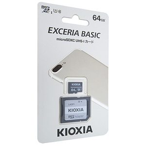 【ゆうパケット対応】キオクシア microSDXCメモリーカード EXCERIA BASIC KMSDER45N064G 64GB [管理:1000021245]