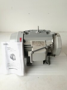 新品未使用 東芝 TOSHIBA 三相 モーター IK-FCKLA21-4P-3.7KW 200V 全閉外扇形 三相電機 no3