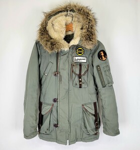 良好 HYSTERICGLAMOUR N-3B フライトジャケット フリーサイズ S 程度 PRIMALOFT プリマロフト ヒステリックグラマー アウター オリーブ