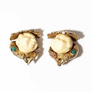 ★60s USA 「HAR」 Vintage buddha earrings