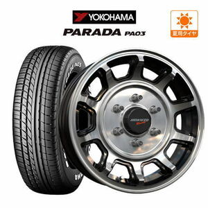 200系 ハイエース ホイール 4本 クリムソン ホクトレーシング 零式・S YOKOHAMA PARADA パラダ PA03 215/65R16