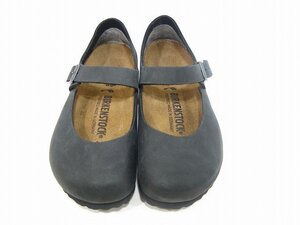 BIRKENSTOCK/ビルケンシュトック マントバ メリージェーン ストラップ ナチュラルレザー レディース サイズ : 23cm ブラック