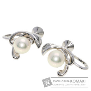 MIKIMOTO ミキモト パール 真珠 イヤリング シルバー レディース 中古