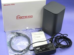 ■【HNB/通電確認済】判定〇 docomo home 5G HR01 ドコモ ホームルーター ダークグレイ ネットワーク 付属品有