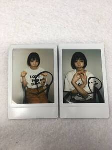 MY-070 BiSH アユニ・D 直筆サイン入りチェキ 2枚セット PEDRO さすらひ Blu-ray購入特典