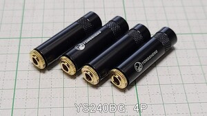 管理番号＝4H153　　φ3.5mm　ステレオミニジャック　　YS240BG　　　4個セット