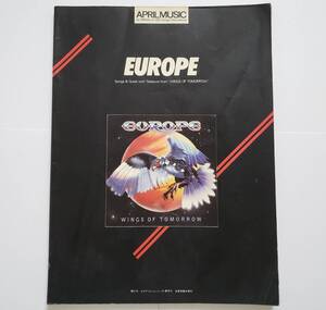 EUROPE WINGS OF TOMORROW ヨーロッパ 明日への翼 ジョンノーラム DOKKEN ドッケン 楽譜 GUITAR SCORE ギター スコア TAB譜 タブ譜 スコア