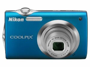 Nikon デジタルカメラ COOLPIX (クールピクス) S3000 アクアブルー S3000BL(中古品)