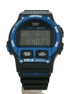 TIMEX◆クォーツ腕時計/デジタル/ラバー/BLK/TW5M54400