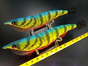 廃番 ヨーヅリ シュリンプハンター4.0号 #BCT USED 2個セット アオリイカエギングに LOT OF 2 DISCONTINUED YO-ZURI SHRIMP HUNTER