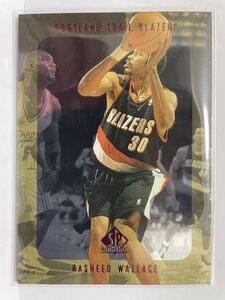 NBAカード　ラシード・ウォーレス　RASHEED WALLACE SP AUTHENTIC UPPER DECK 1998 【ブレイザーズ時代】