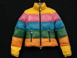 1円 MONCLER モンクレール 46319/50/68950 コミックラベル ナイロン100％ ダウンジャケット アウター サイズ 1 マルチカラー FC4482