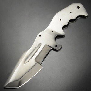 Knifemaking ナイフブレード Blank タントー Chopper BL137 ナイフメイキング 固定刃 パキスタン製