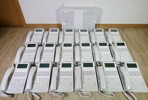 【 保証有 キレイめ 】19年製 NTT 主装置 αN1 N1M-ME-(E1) +電話機 A1-(24)STEL-(2)(W) 18台セット 管理番号6385