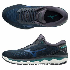 969110-MIZUNO/WAVE SKY 3 ウエーブスカイ3 メンズ ランニングシューズ 陸上/28.0