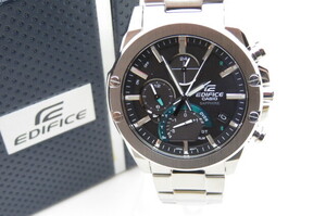 1円～【動品】CASIO EDIFICE カシオ エディフィス EQB-1000 タフソーラー Bluetooth スマートフォンリンク メンズ 腕時計 1-1-16