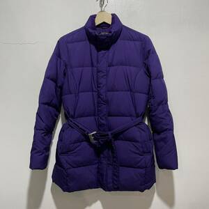 ☆送料無料☆RalphLauren☆ダウンジャケット☆フェザー☆紫☆S☆ウエストベルト付き☆e22