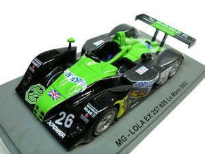 A★絶版★Spark/スパーク 1/43★ MGワークス ローラ EX257 LMP-02／MG LOLA EX257 #26 LMP675クラス 2002 ル・マン24時間レース