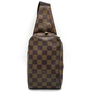 1円 良品 LOUIS VUITTON ルイヴィトン ダミエ ジェロニモス ボディバッグ ワンショルダー バムバッグ N51994