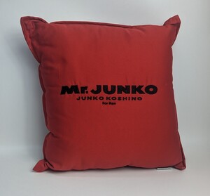 Mr.JUNKO　クッション　レッド　約30cm ×30cm ×14cm　正方形　コシノジュンコ　自宅保管品　 インテリア　