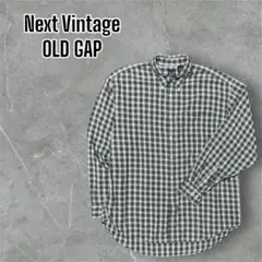 Next Vintage OLD GAP コットン タータンチェックシャツ　L