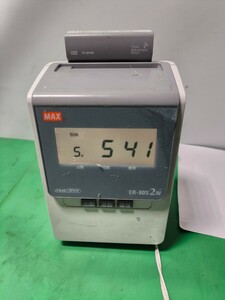 「2FW314」MAX タイムレコーダー タイムカード マックス ER-80S2W 電波時計搭載 動作未確認 (240525)