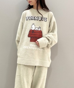 新品 gelato pique 【HOMME】【PEANUTS】べビモコジャガードプルオーバー サイズM