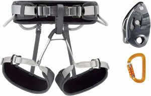 PETZL CORAX KIT ペツル　クライミング　ハーネス　パッケージ CORAX-GRI-SMD サイズ1 (65-96cm)