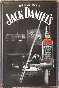 ★新品 アンティーク メタルエンボスプレート BREAK INTO JACK DANIEL