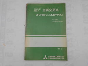 旧車　三菱　ギャラン　エテルナ　Σ　シグマ　スーパサルーン　エステート　バン　主要変更点　1979年2月　A133A　A121V　A123V　