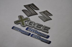 カラー　エンブレム　送料無料　ＭＮ７１Ｓ　ＸＢＥＥ　クロスビー　ブラック　６点　カーパーツ　純正　メッキ