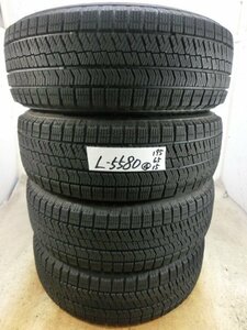 L-5580 溝あり 中古スタッドレス ブリヂストン BLIZZAK VRX2 195/65R15 91Q (4本)