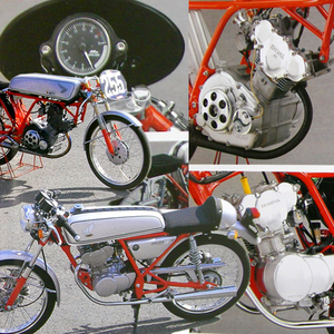 ホンダ CR110 ドリーム50 比較特集 雑誌　HONDA DREAM50 エンジン 詳細写真解説 グンゼ アオシマ 1/12