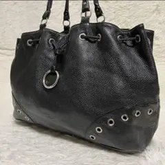 A4対応 FURLA レザー トートバッグ ブラック 317