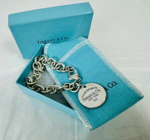  Э Tiffany&Co ティファニー リターントゥ ラウンド タグ ブレスレット SV 925 /275426/93-45