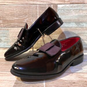 1990年台米国製 Allen Edmonds アレンエドモンズ Ritz パテントレザー オペラパンプス US6D 23.5-24.0cm程 グッドイヤー製法 ブラック