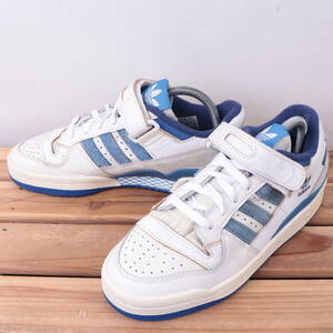 z3497 アディダス フォーラム 84 ロー OG US6 1/2 24.5cm/白 ホワイト 青 ブルー adidas FORUM 84 LOW メンズ レディース スニーカー 中古